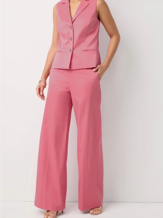 White House Black Market Pants - White House Black Market Pink Wide-Leg Trousers